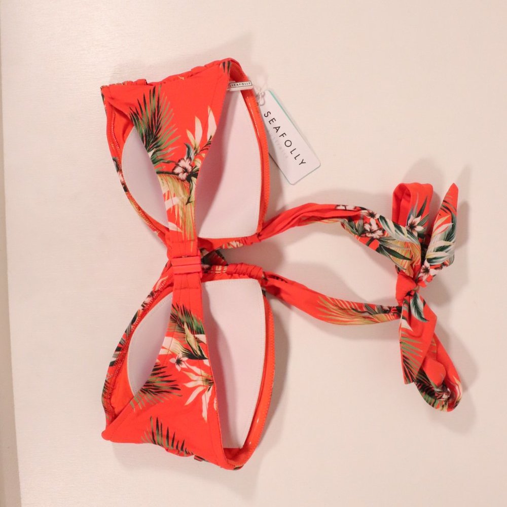 NWT Seafolly Ocean Alley Twist Bandeau Bikini Top - Picture 9 of 14